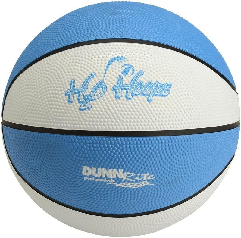 DUNNRite Products 7.75" Diameter H2O Hoops Midsize Blue B140 Pool and Lake Water Basketball, Waterproof - Image 1
